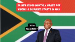 South Africa New R1,800 Monthly Grant for Widows & Disabled Starts in May — Who Qualifies?